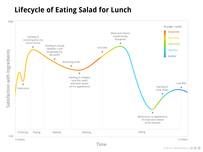 Lifecycle of Eating Salad for Lunch